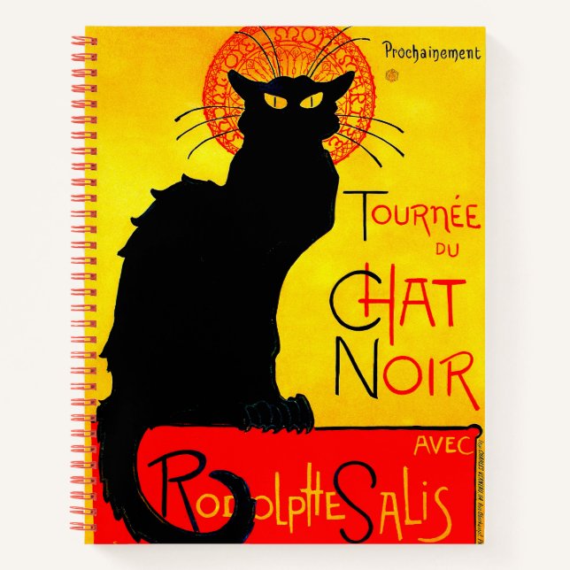 Le Chat Noir Vintage Notebook (Front)