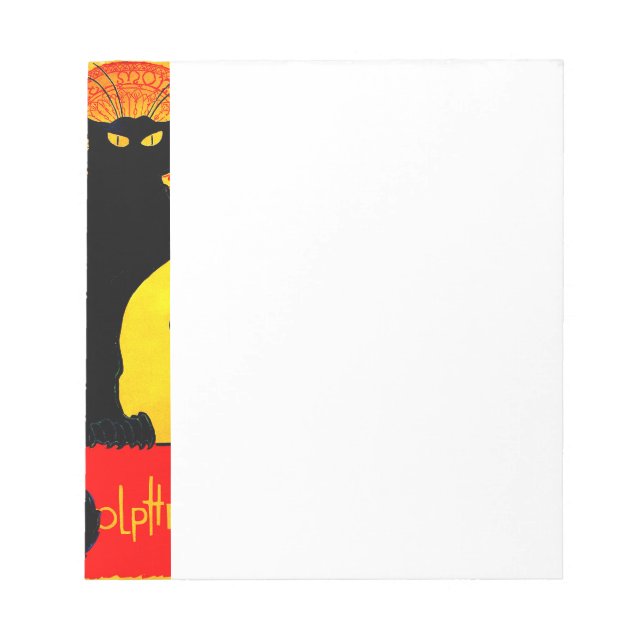 Le Chat Noir Vintage Notepad (Front)
