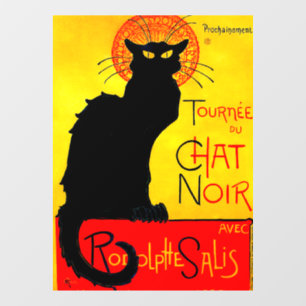 Le Chat Noir Vintage Window Cling