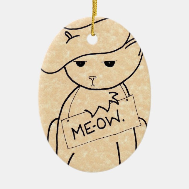 Le Chat Ornament (Front)
