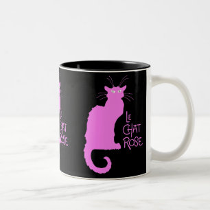 Le Chat Rose Two-Tone Coffee Mug