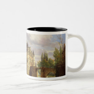 Le Chateau de Chenonceau, 1843 (oil on canvas) Two-Tone Coffee Mug