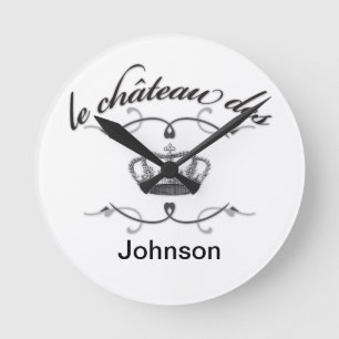 le chateau des YOUR NAME Round Clock