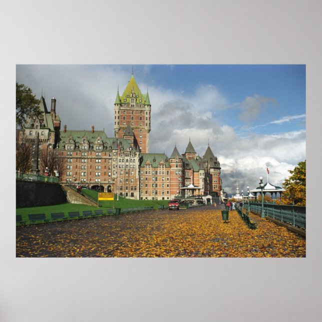 Le Chateau Frontenac, Quebec, Canada Poster (Front)