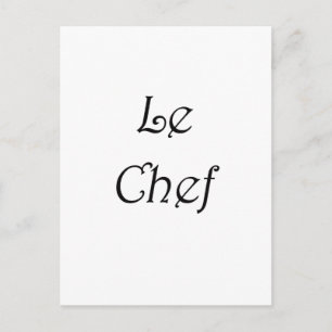 Le Chef Postcard