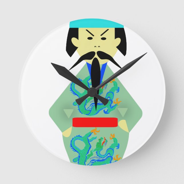 Le Chinois Round Clock (Front)