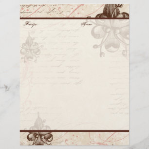 Le Chocolatier Family Heritage Recipe Pages