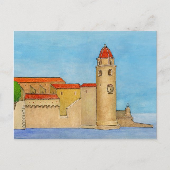 Le Clocher de Collioure Postcard (Front)