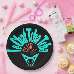 Le club Chat Tcha Tcha Paper Plate