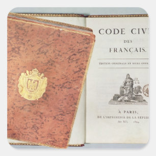 Le Code Civil des Francais' Square Sticker