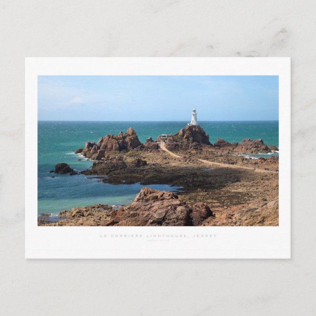 Le Corbiere Lighthouse, Jersey Postcard (Front)