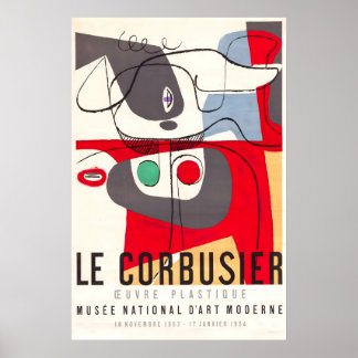 Le Corbusier 1954 Exhibition POSTER PRINT A5-A1