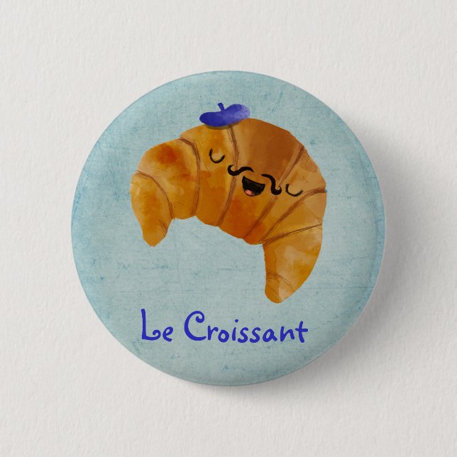 Le Croissant 6 Cm Round Badge (Front)