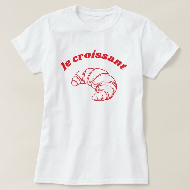 Le Croissant French family trip T-Shirt (Design Front)