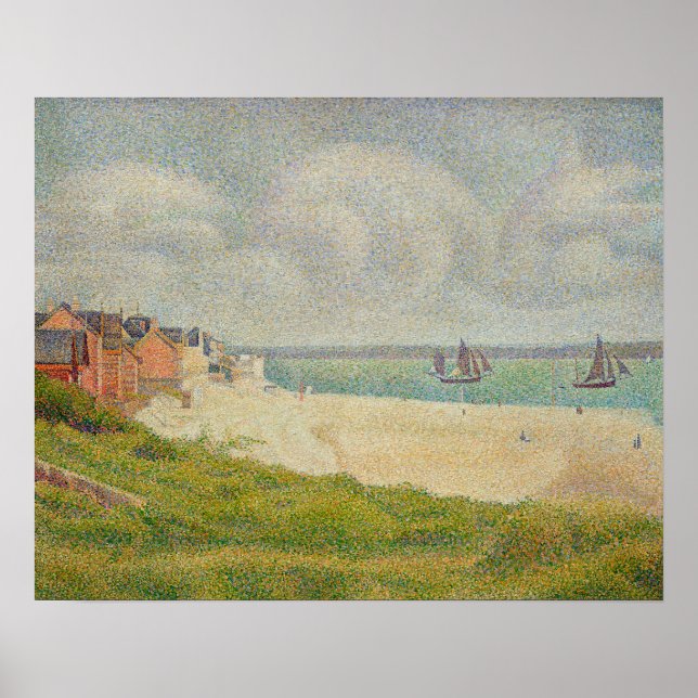Le Crotoy looking Upstream, 1889 Poster (Front)