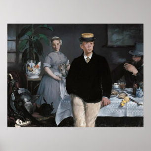 Le Déjeuner dans l'atelier by Édouard Manet Poster
