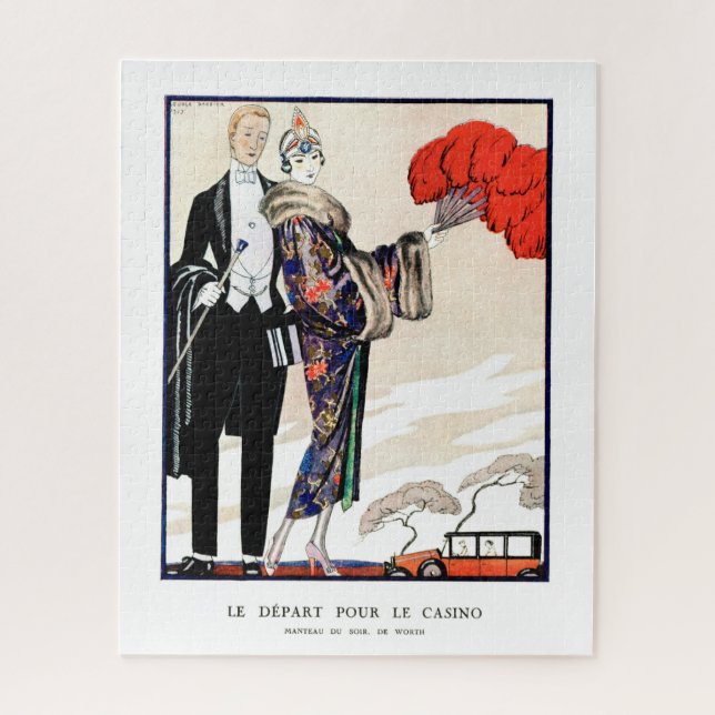 Le départ pour le casino by George Barbier  Jigsaw Puzzle (Vertical)