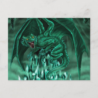 Le dragon mena�ant - postcard