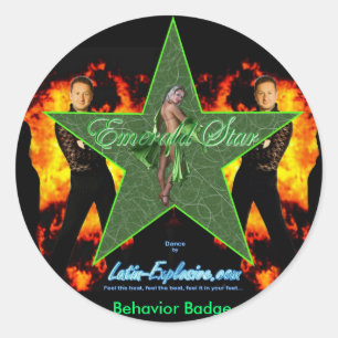 LE Emerald Star Behavior Stickers