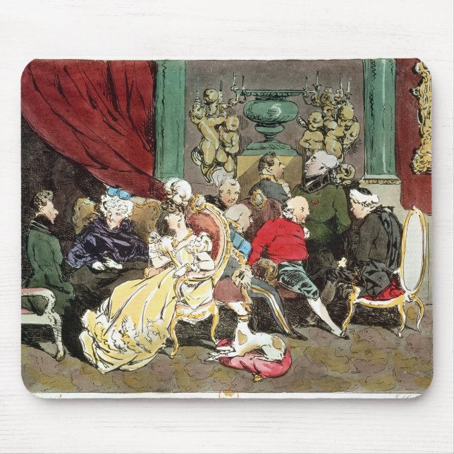 Le Faubourg Saint-Germain, engraved by Delpech Mouse Mat (Front)
