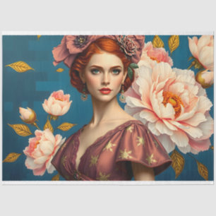 Le Femme Victorian Beauty Romance Fleur Decoupage Tissue Paper