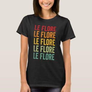 Le Flore County Oklahoma Rainbow Text Design T-Shirt