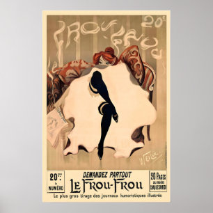 Le Frou-Frou 1900 Vintage Art Nouveau Poster