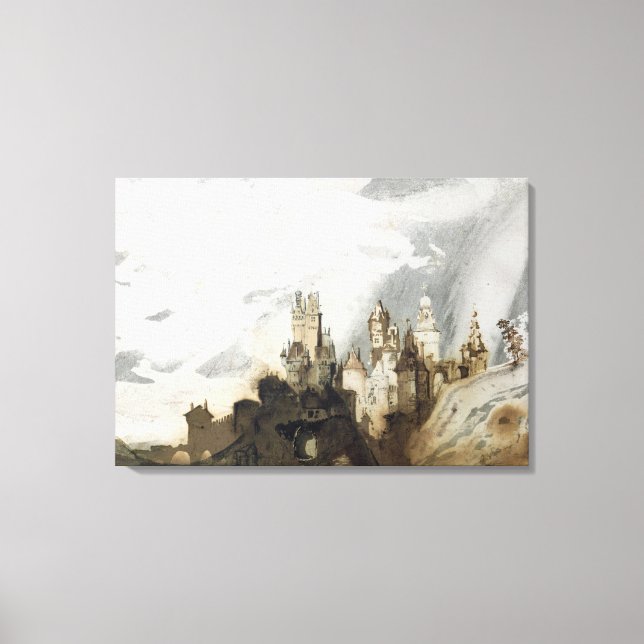Le Gai Chateau Canvas Print (Front)