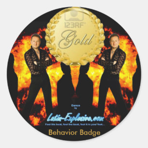 LE Gold Badge Behavior Sticker