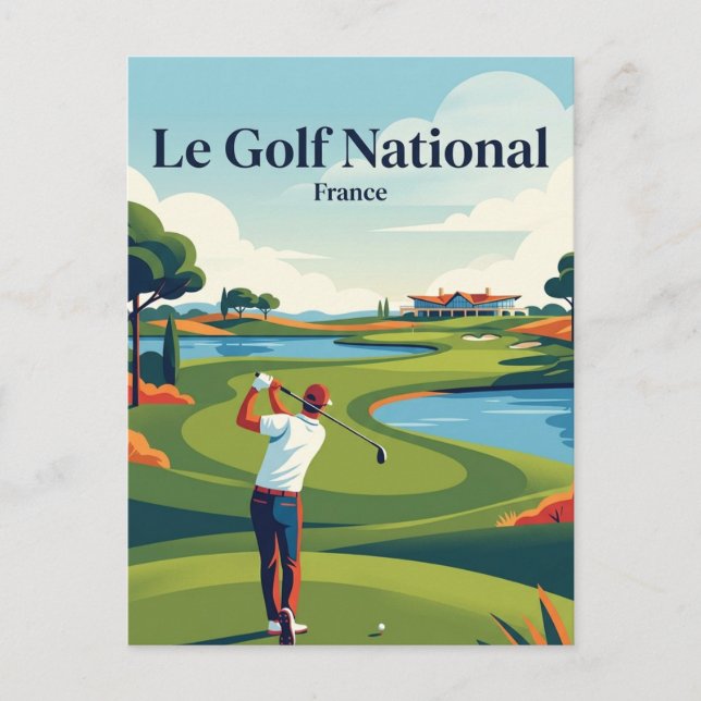Le Golf National France Postcard (Front)