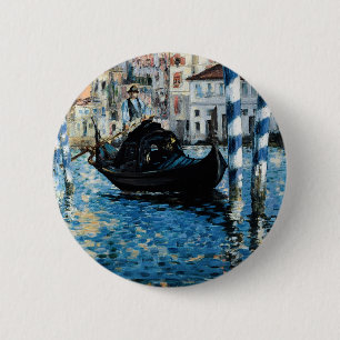Le Grand Canal à Venise - Edouard Manet 6 Cm Round Badge