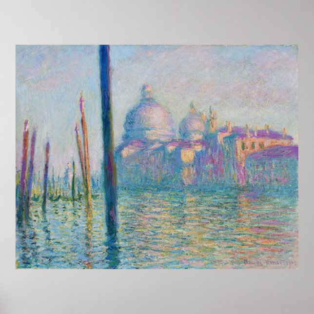 Le Grand Canal, Venice by Claude Monet (1908) Poster (Front)