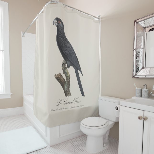 Le Grand Vaza / Greater Vasa Parrot Shower Curtain (In Situ)