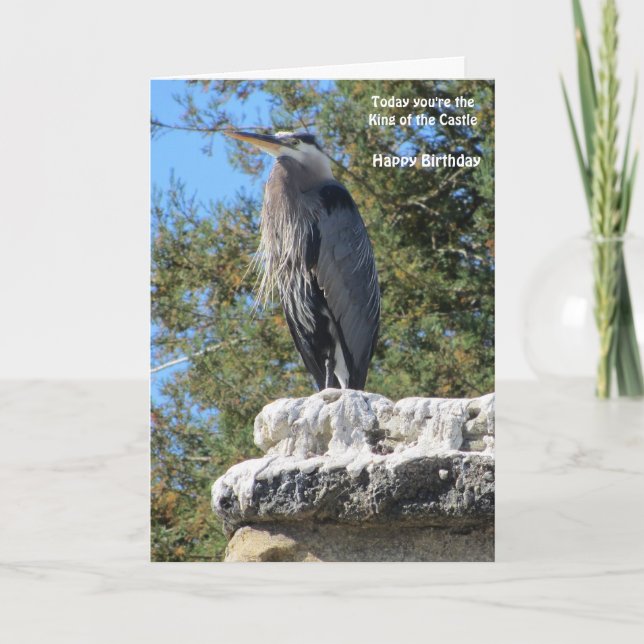 Le Grande Heron Card (Front)