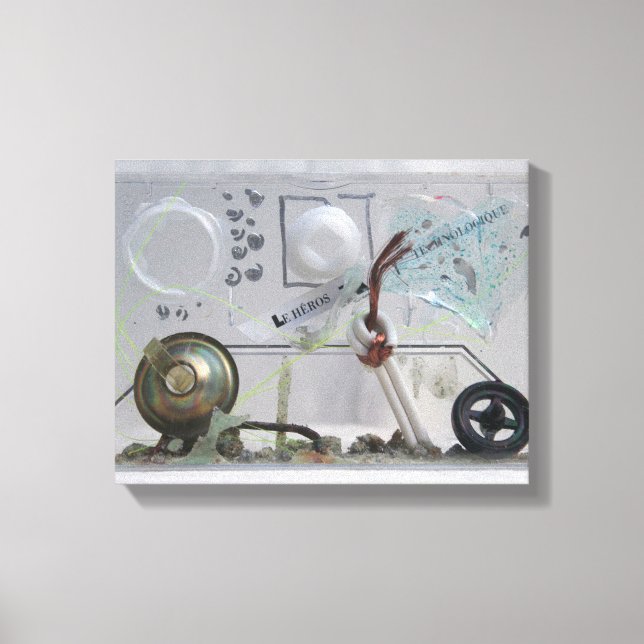 Le Heros Technologique K7 1986 Mixed-media Geek C Canvas Print (Front)