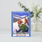 Le Hohwald Vintage French Travel Poster Postcard (Standing Front)