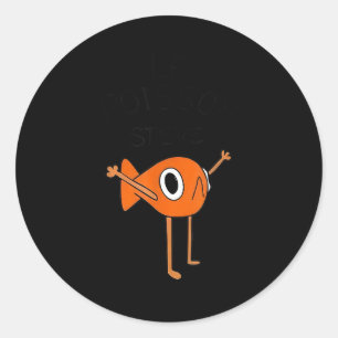 Le Isson Steve Funny Meme Classic Round Sticker