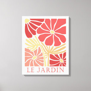Le Jardin Boho Flowers Canvas Print