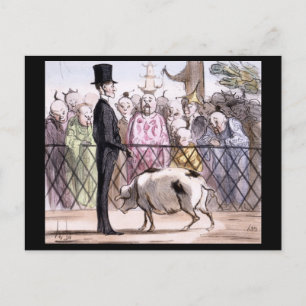 Le Jardin des Plantes a Pekin - Honore Daumier Postcard