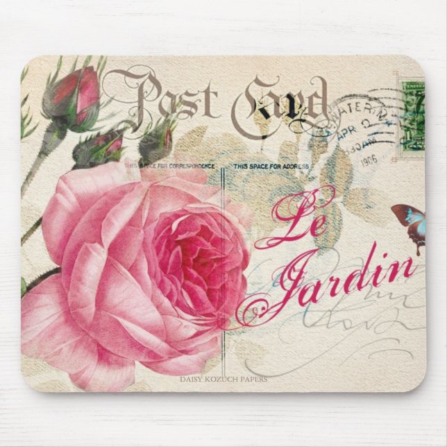 Le Jardin, French Inspired, Mouse Pad (Front)