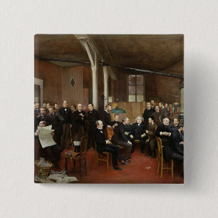 Le Journal des Debats, 1889 15 Cm Square Badge