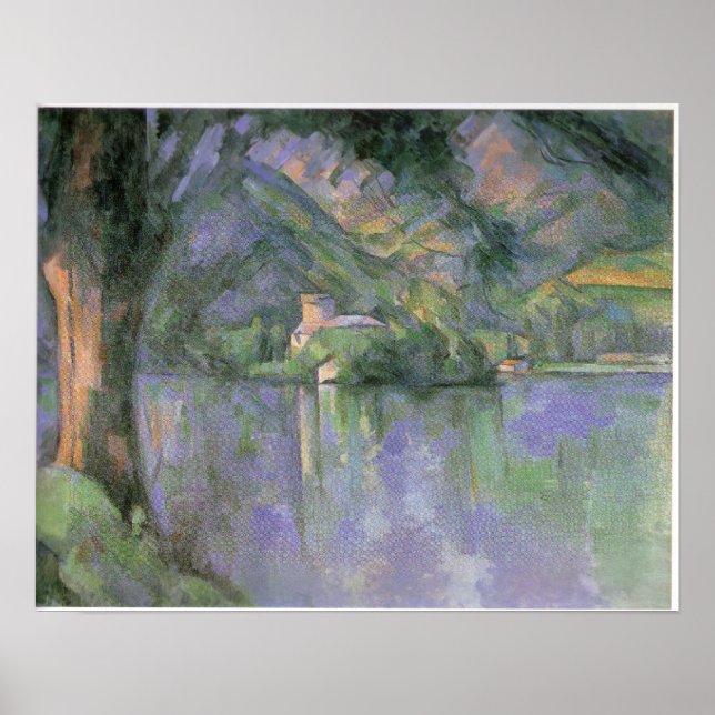 Le lac d Annecy 1896 by Paul Cezanne Poster (Front)