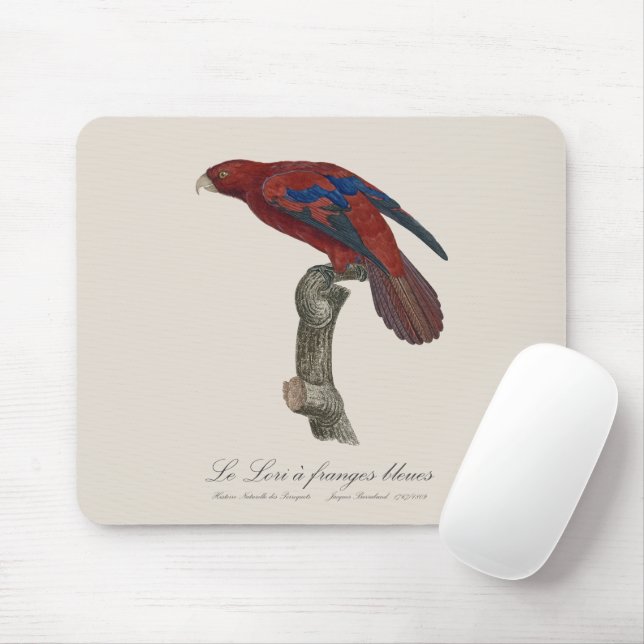 Le Lori a franges bleues  Mouse Mat (With Mouse)