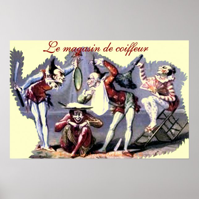 "Le magasin de coiffeu~La comédie de rasager" Poster (Front)
