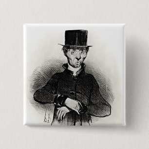 Le Malade Imaginaire, from the series 15 Cm Square Badge