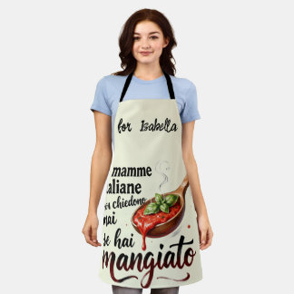 Le Mamme Italiane Funny Italian Mum Kitchen Apron