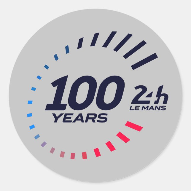 Le Mans 24 Hours French Grand Prix 24h GT7 Classic Round Sticker (Front)