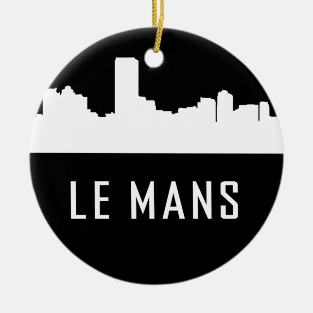 Le Mans Ceramic Tree Decoration (Front)