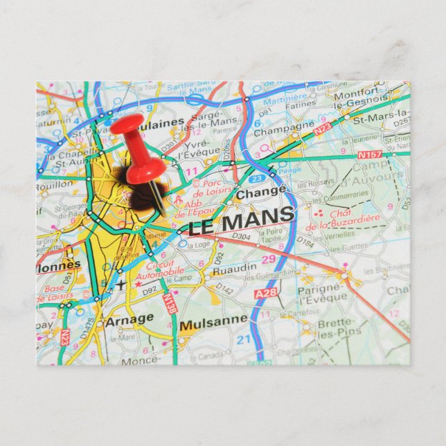 Le Mans, France Postcard (Front)