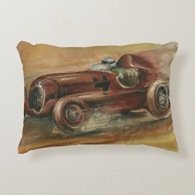 Le Mans Racecar by Ethan Harper Decorative Cushion (Front)